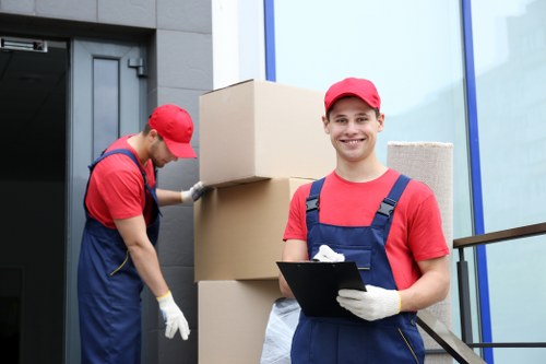 Man With A Van Balham team preparing items safely for transport