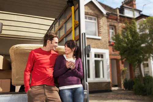 Safety-focused van loading with straps and protective equipment
